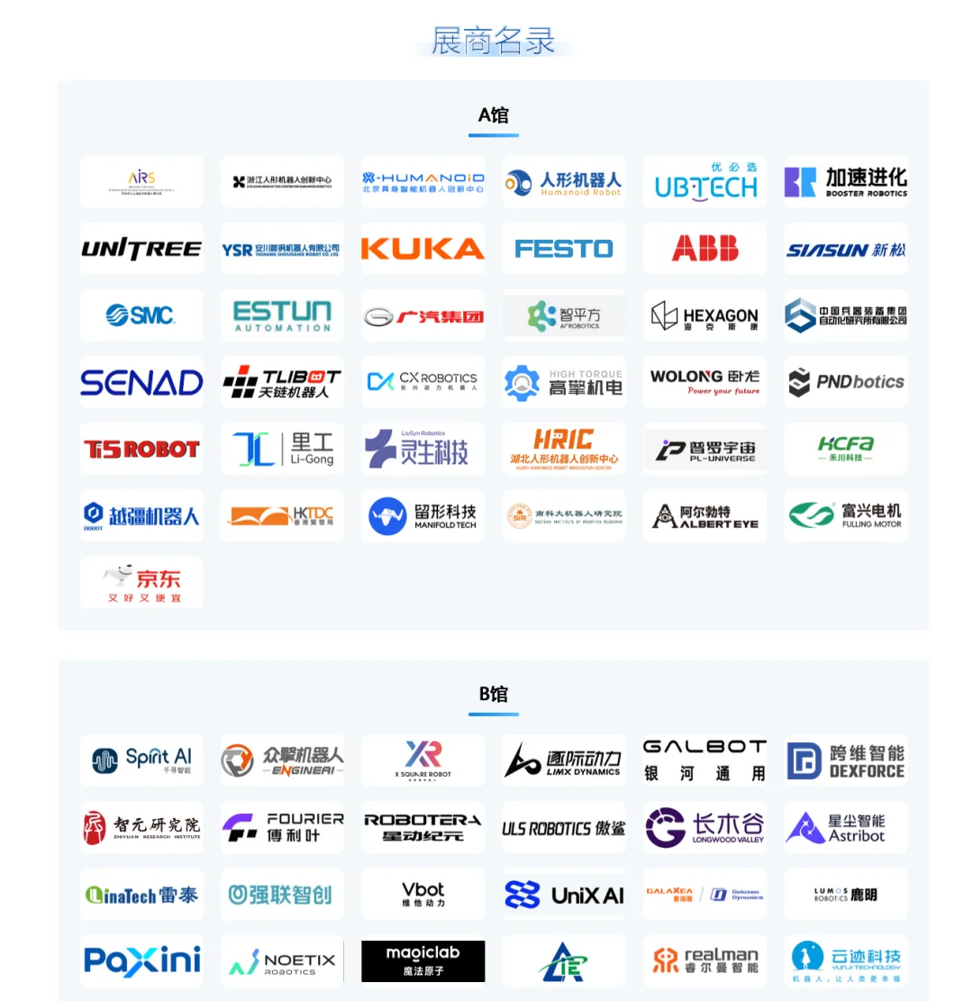2025世界机器人大会展商名录Excel版
