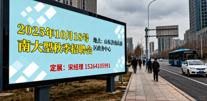 官宣!18号济南综合类大型秋季招聘会