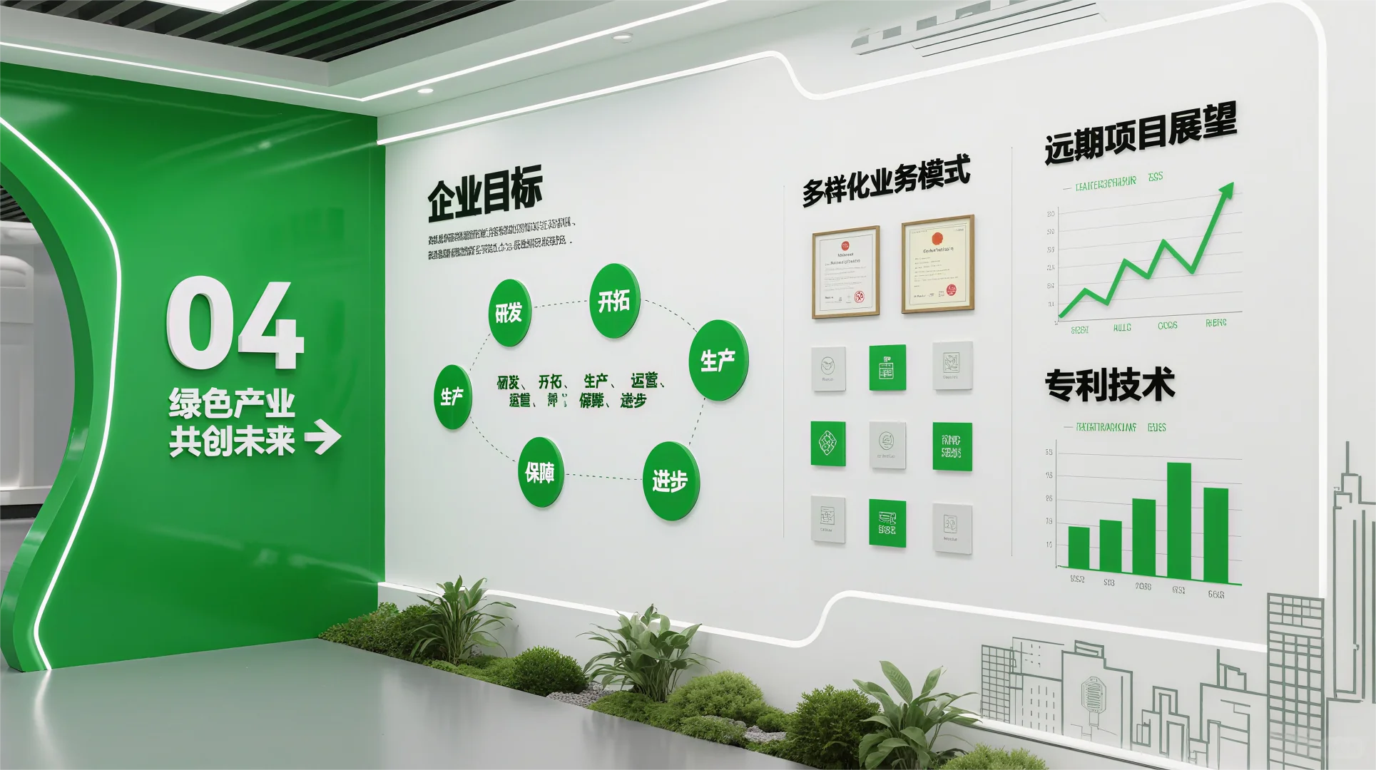 这个绿色企业展厅也太赞了吧！