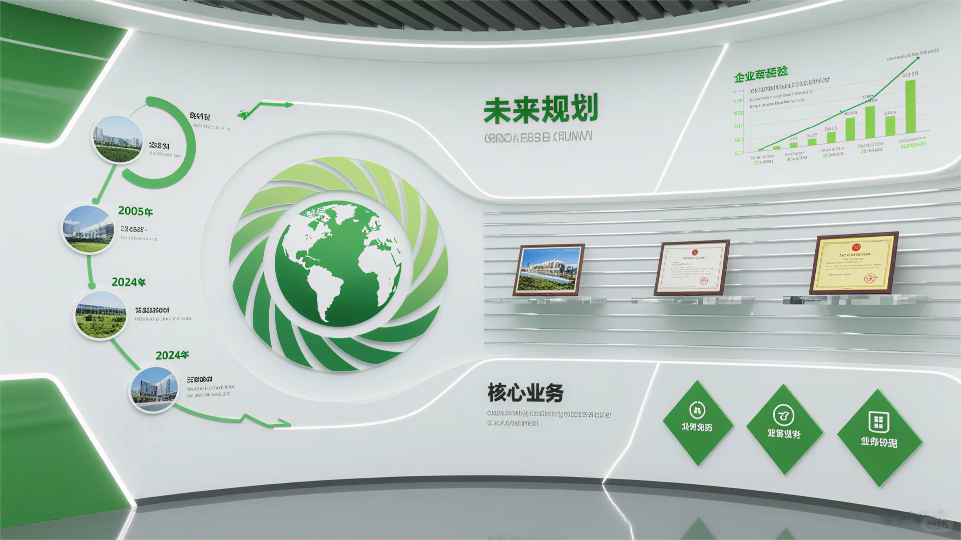 这个绿色企业展厅也太赞了吧！