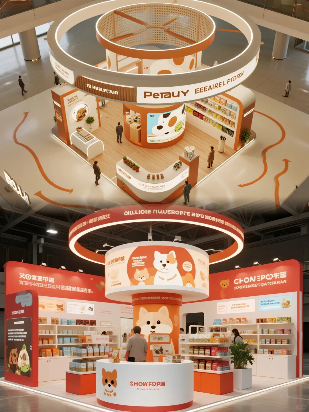 宠物粮展台｜被超可爱宠物展台设计萌化！