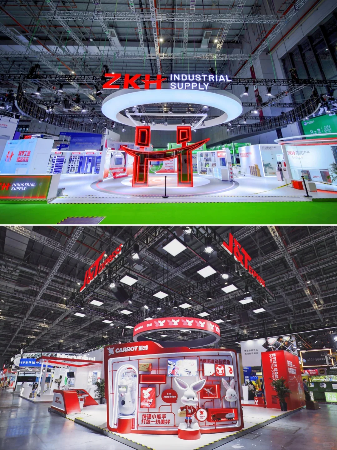 展会设计分享 | 清新蓝绿色系展台