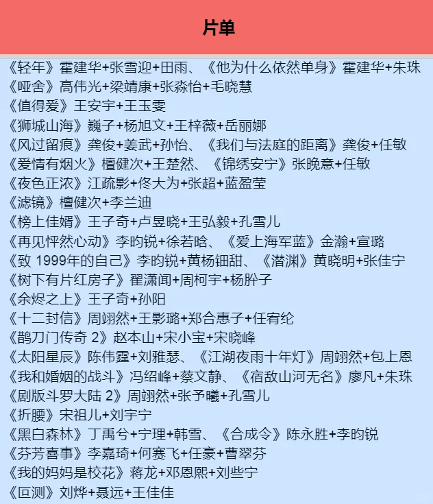 2025鹅厂大剧片单
