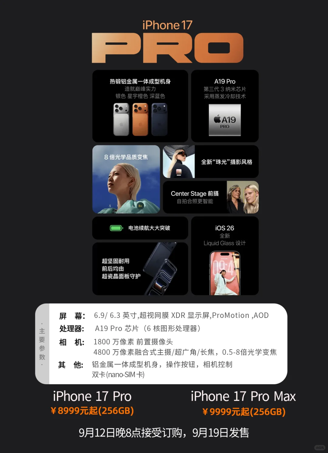 一图带你看完 iPhone 17 发布会‼️
