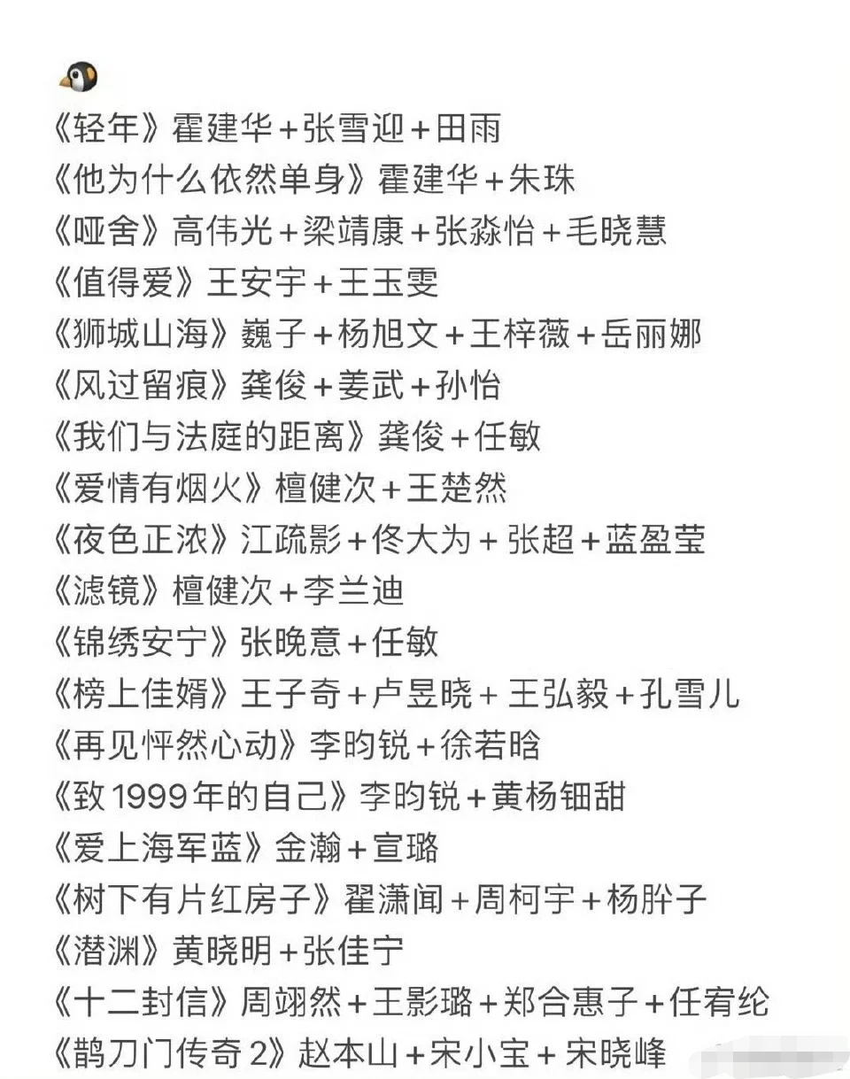 今天?招商会，好多剧啊