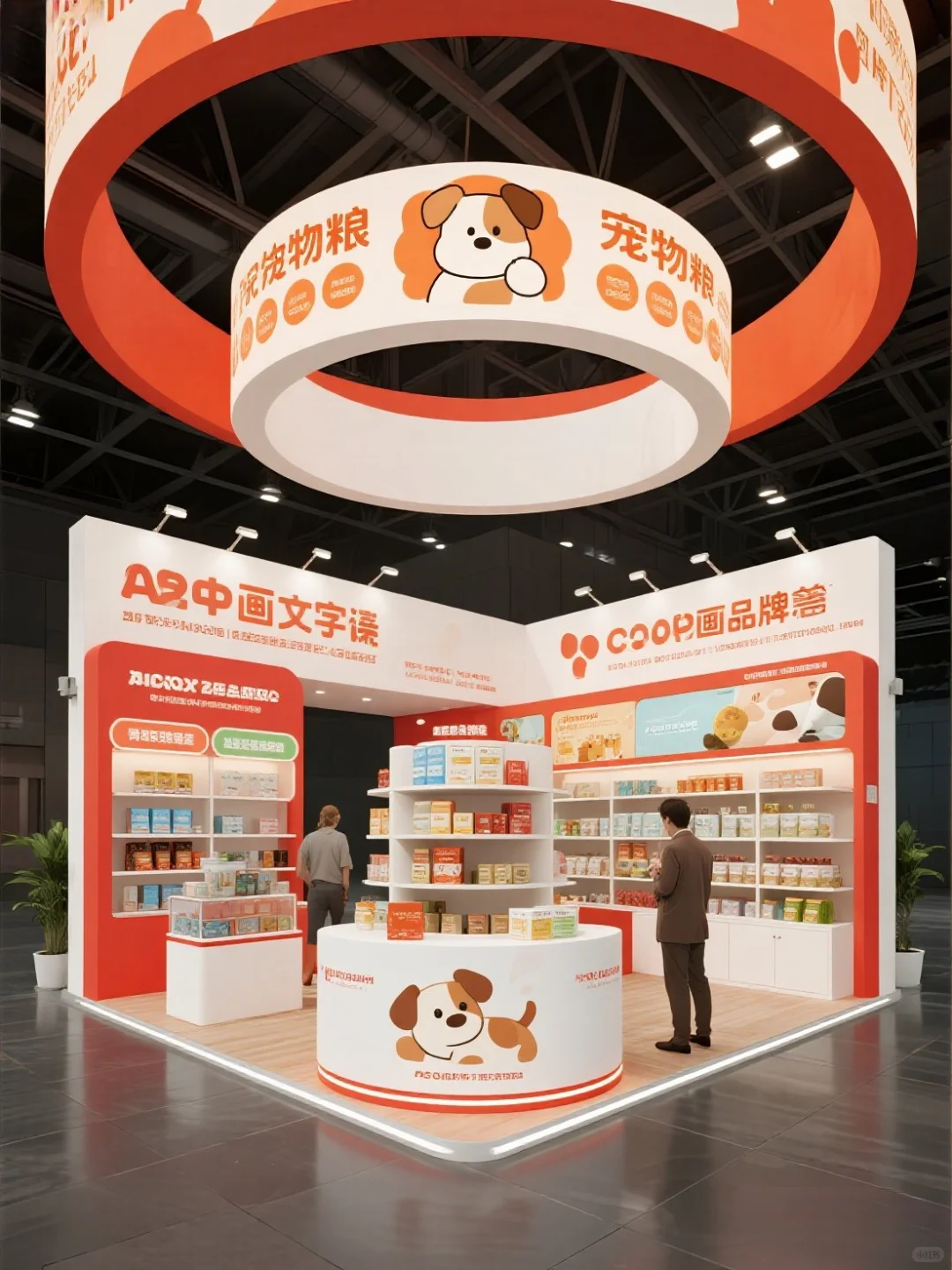 宠物粮展台｜被超可爱宠物展台设计萌化！