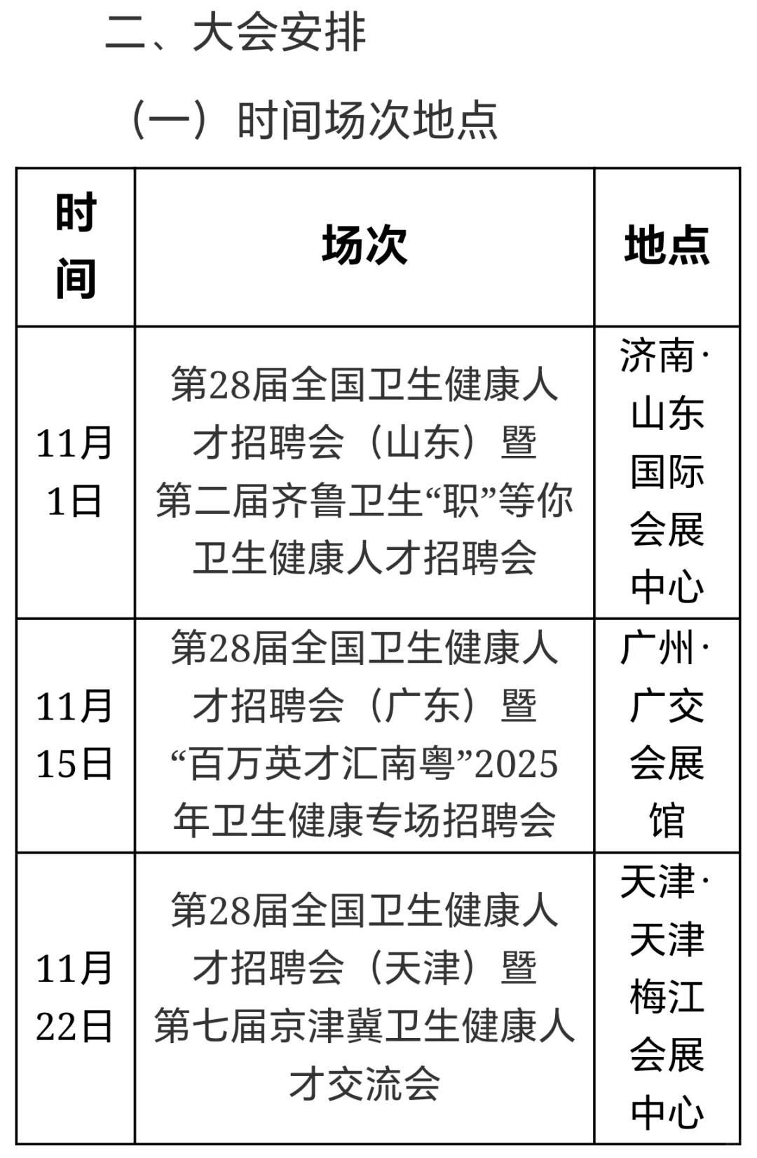 第28届全国卫生人才招聘会（山东场）