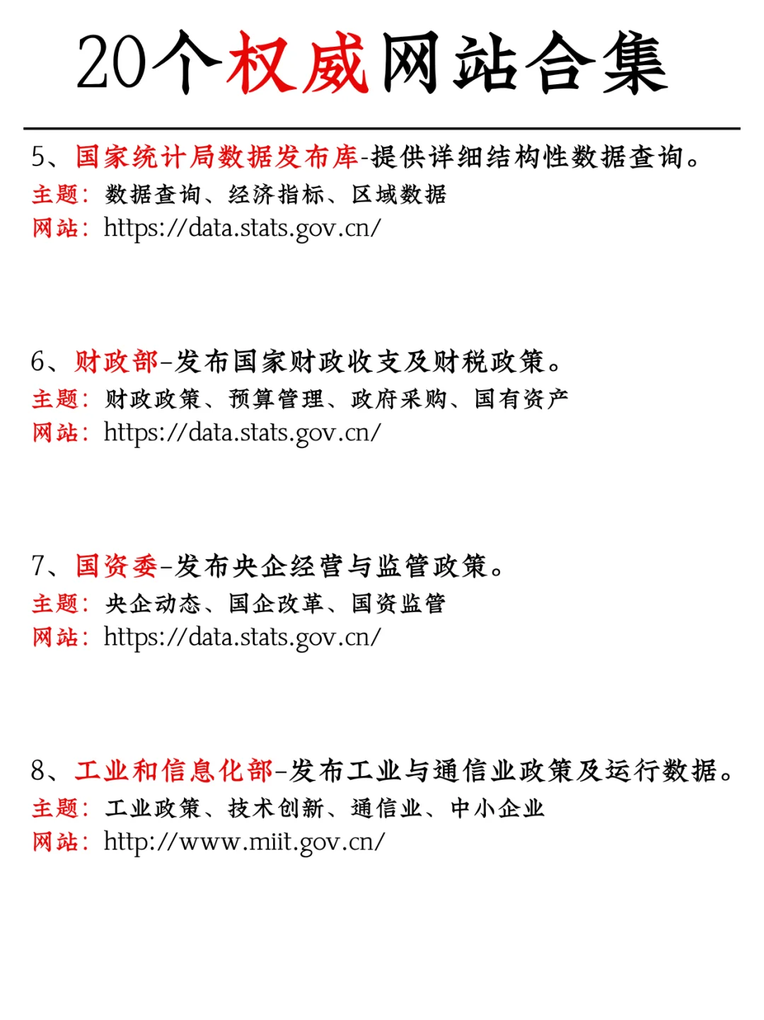 20个权威网站|打破信息差?|每天看看