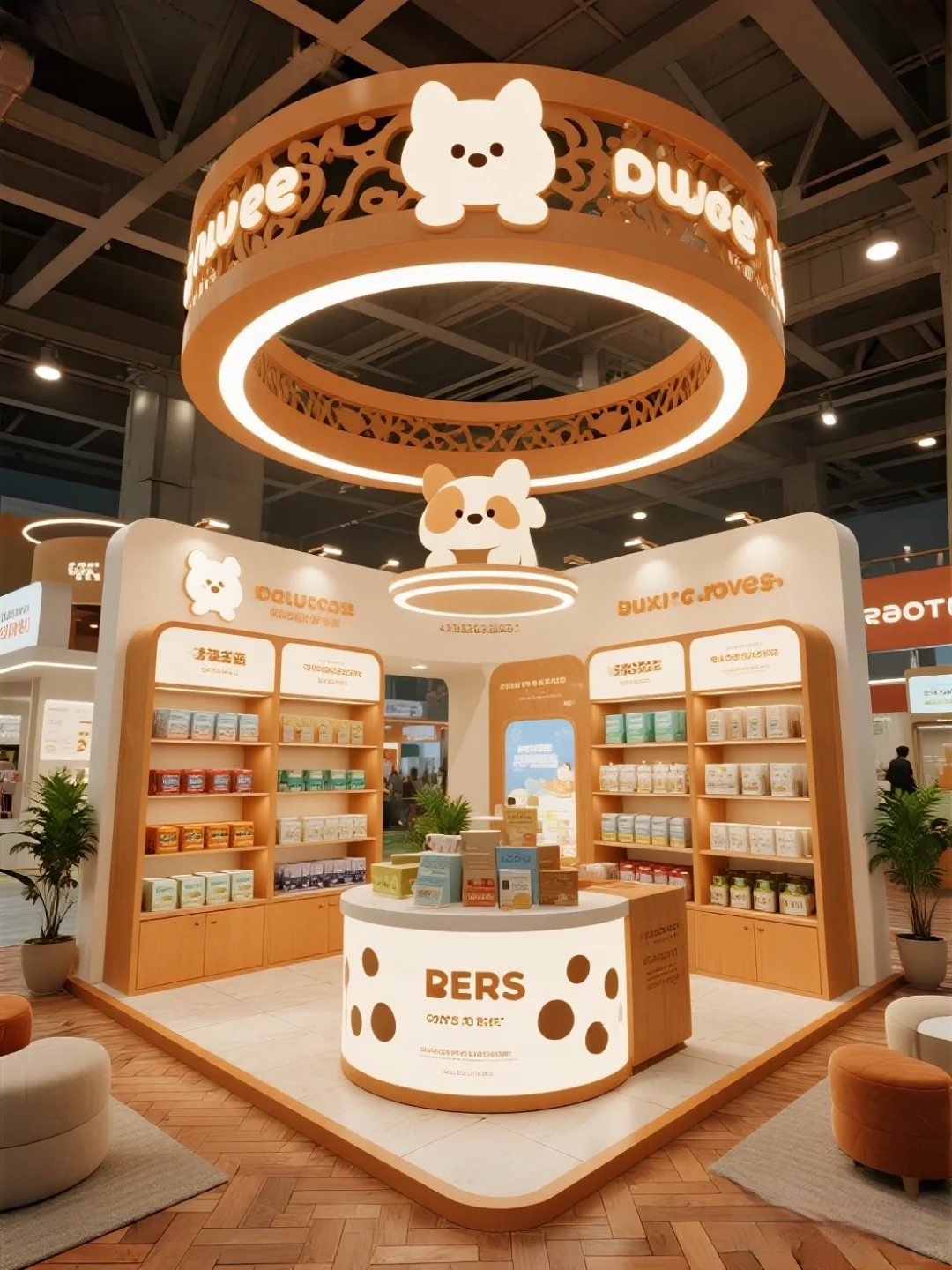 宠物粮展台｜被超可爱宠物展台设计萌化！