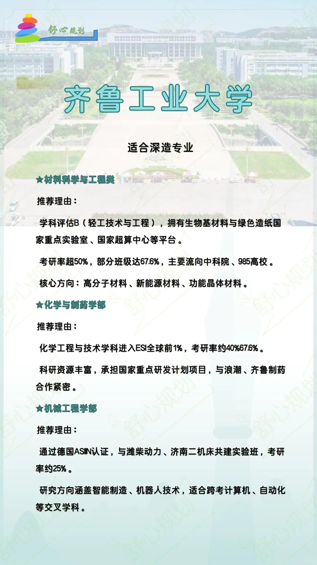 ?齐鲁工业大学 | 报考全攻略~