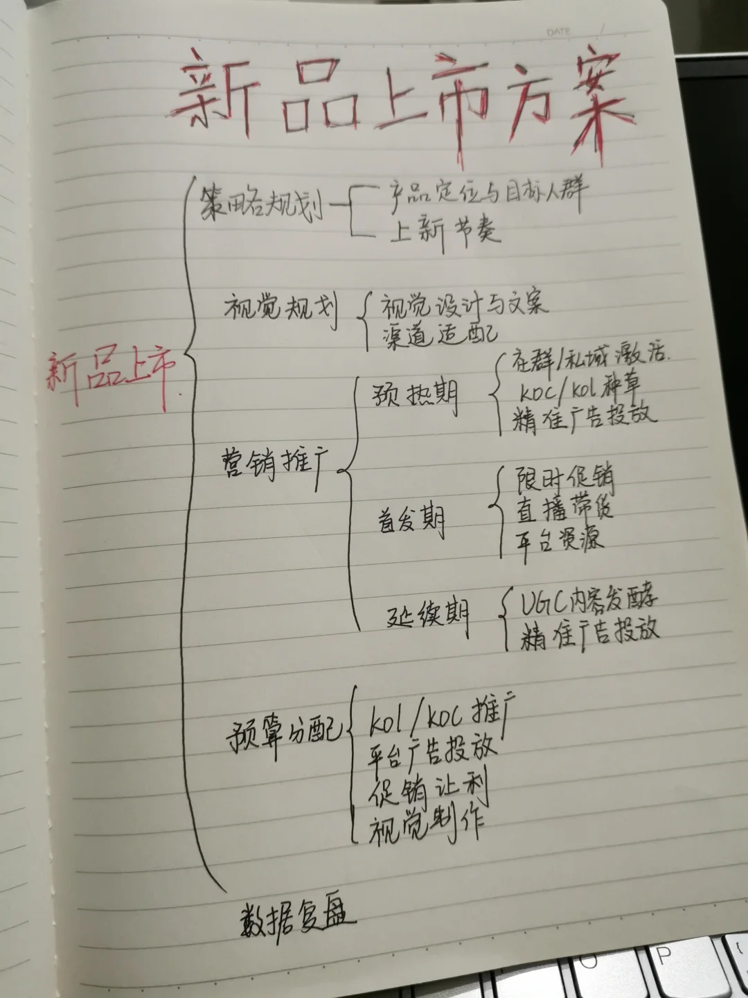 突然发现运营主管做的新品运营流程好清晰啊