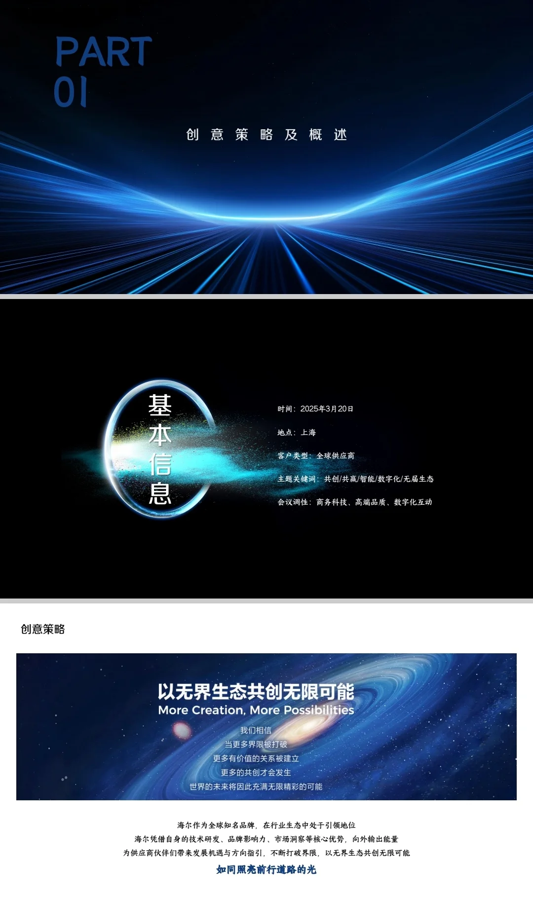 2025海尔智家全球供应商合作大会活动方案