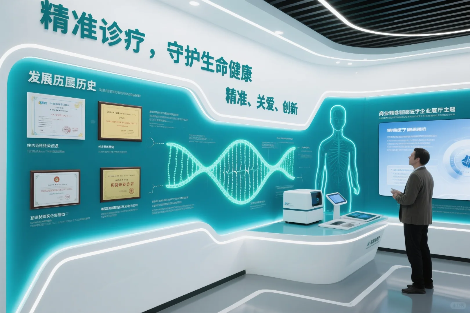 053|AI-100套展厅案例|精准医疗行业