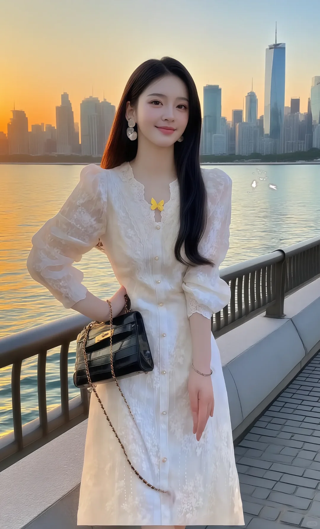 谁懂啊！秋季穿这条蕾丝裙，美成电影女主！
