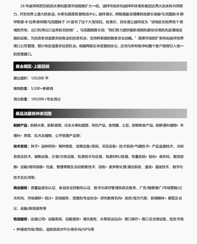 2026 迪拜海湾食品展必冲!