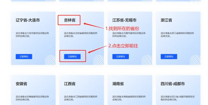 政采云网站供应商注册流程