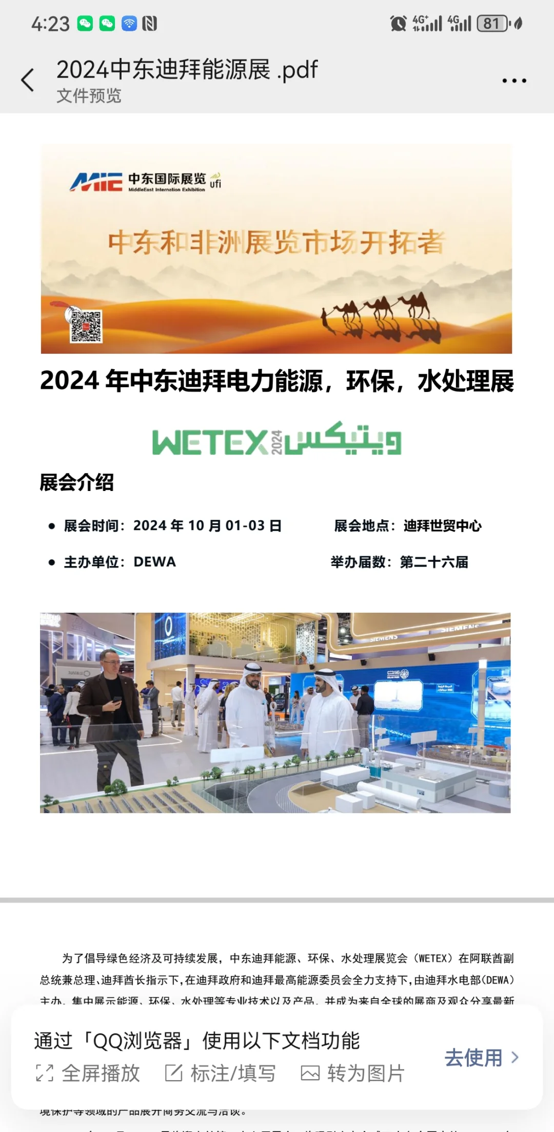 中东迪拜能源展