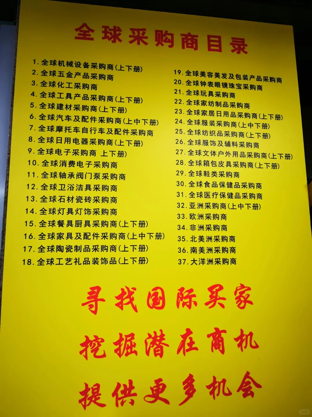 广交会全球采购商名录