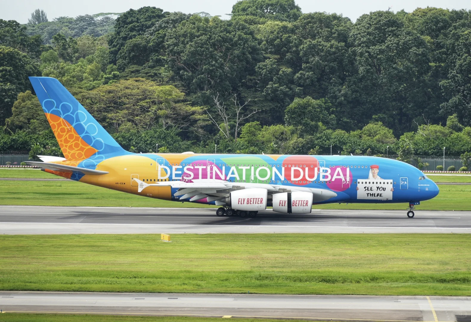 阿联酋航空“迪拜博览会”彩绘空客a380
