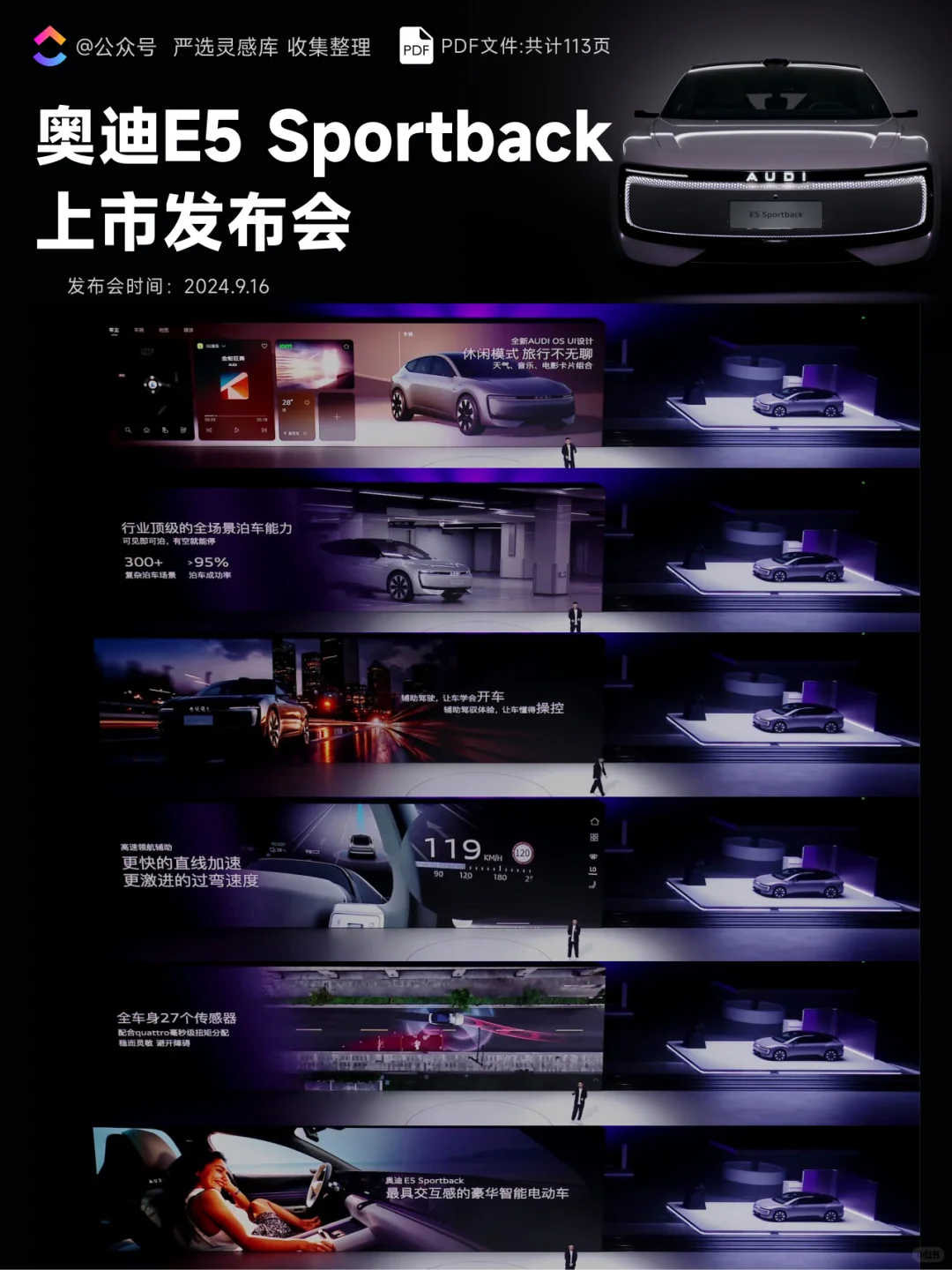 奥迪E5 Sportback上市发布会