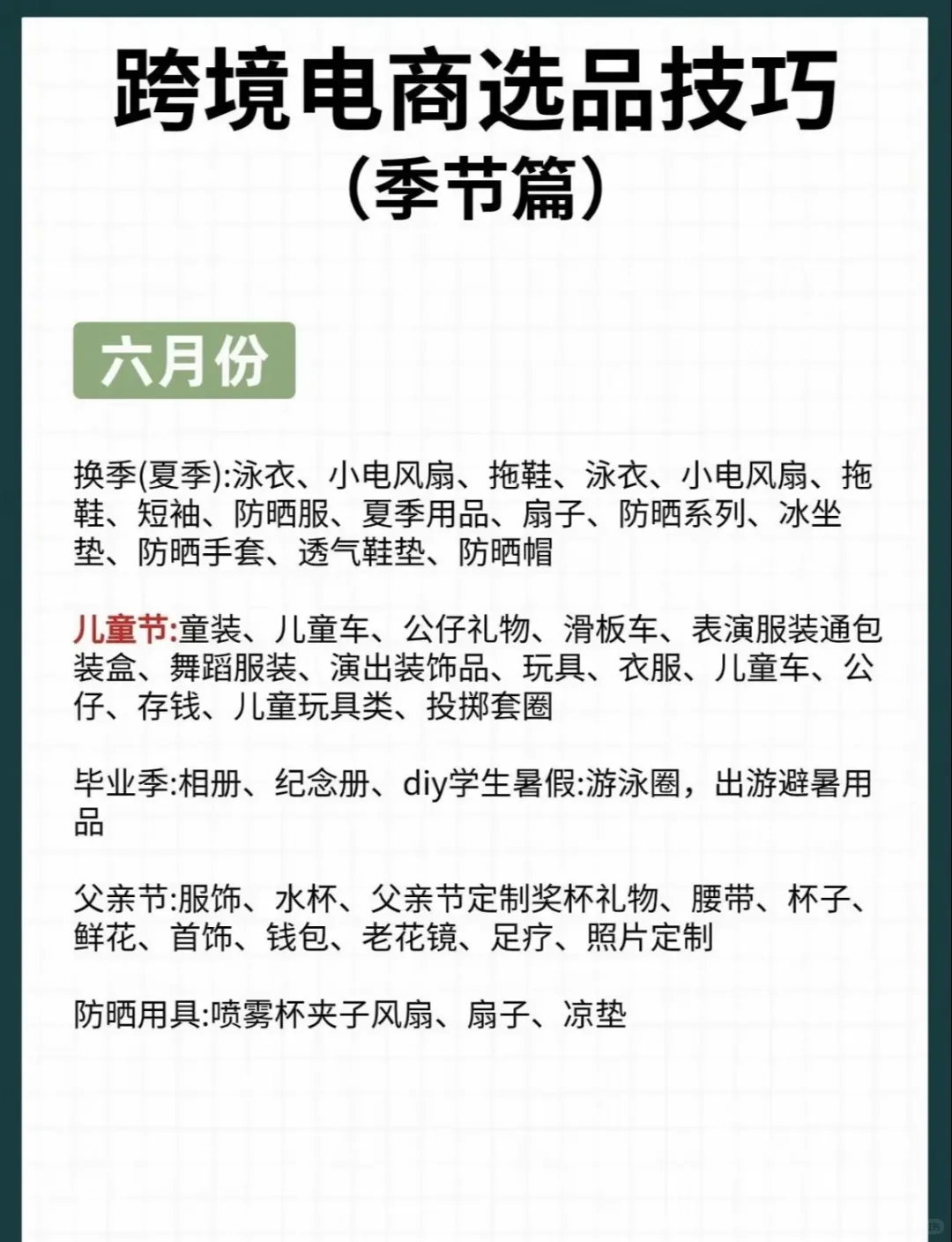 跨境电商选品