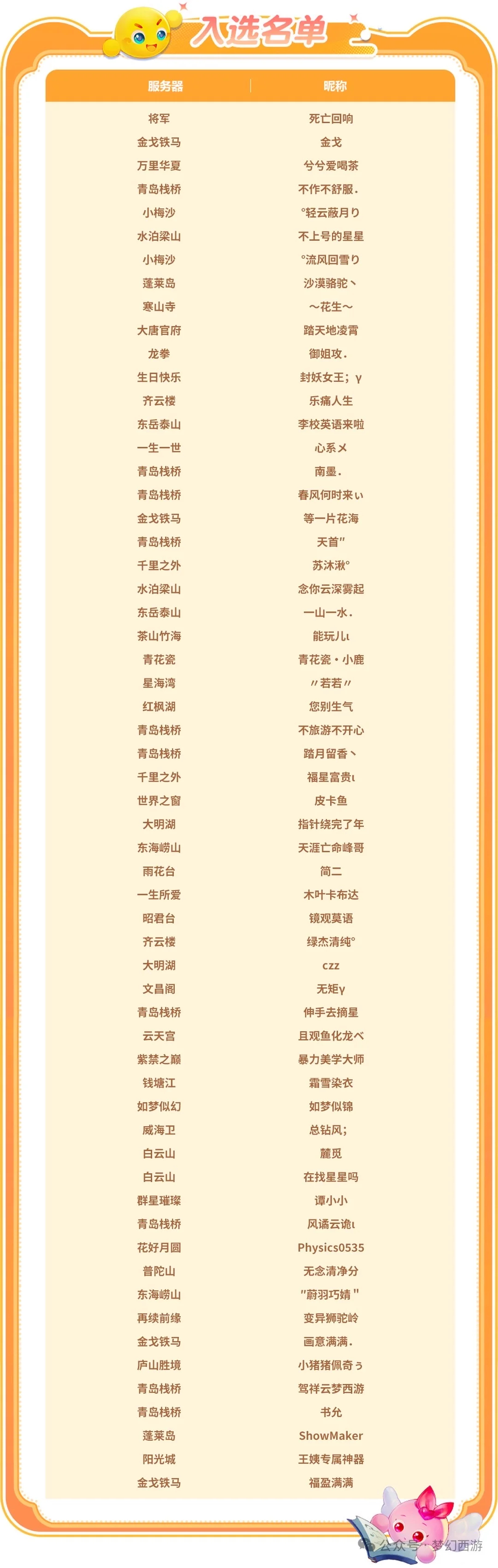 梦幻西游8.30烟台见面会