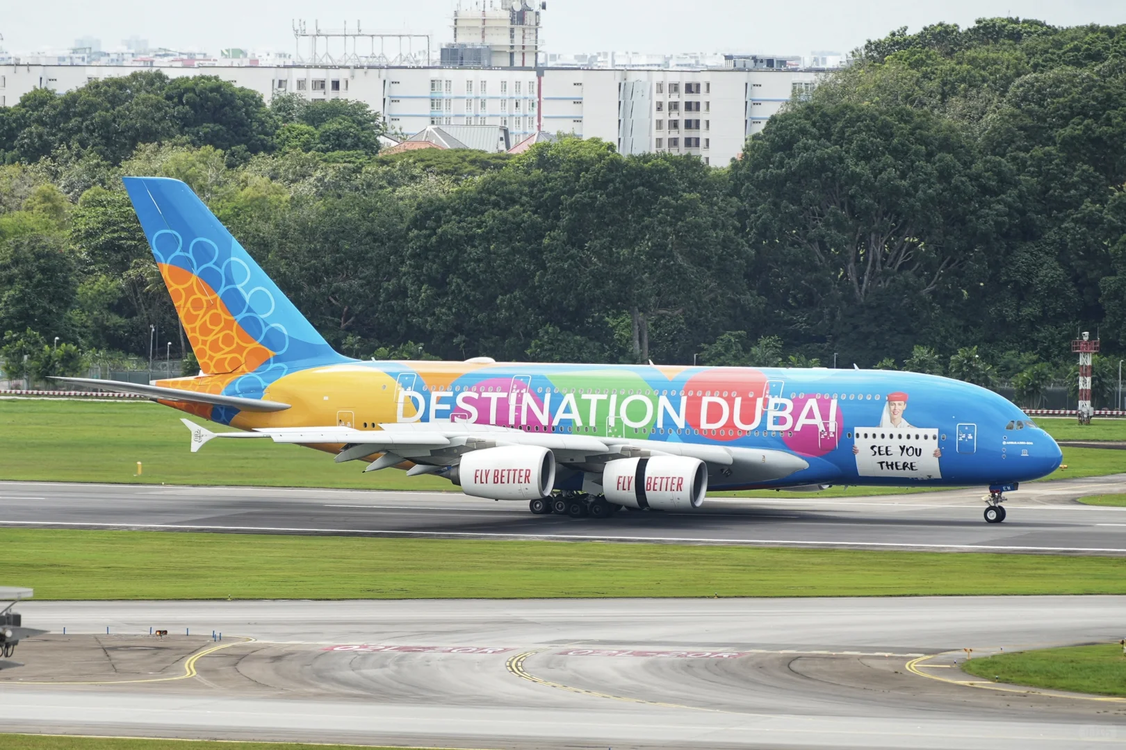 阿联酋航空“迪拜博览会”彩绘空客a380
