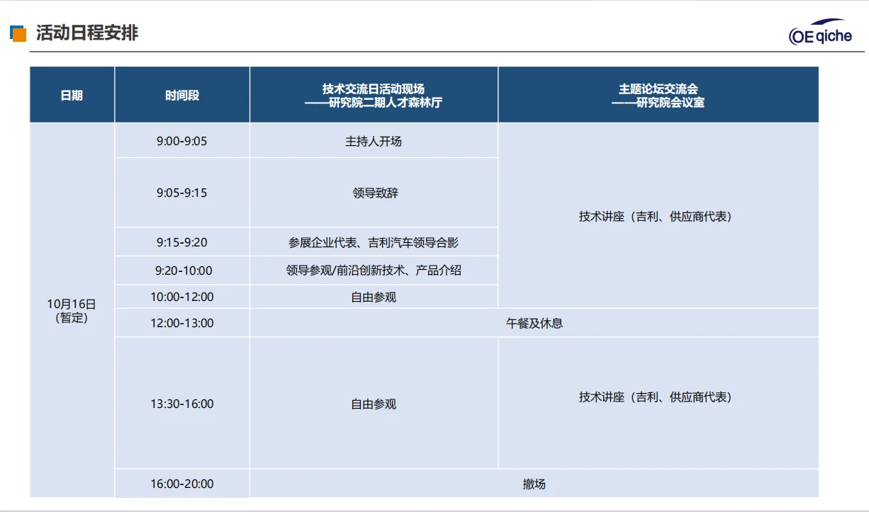 吉利汽车（第五届）材料技术展