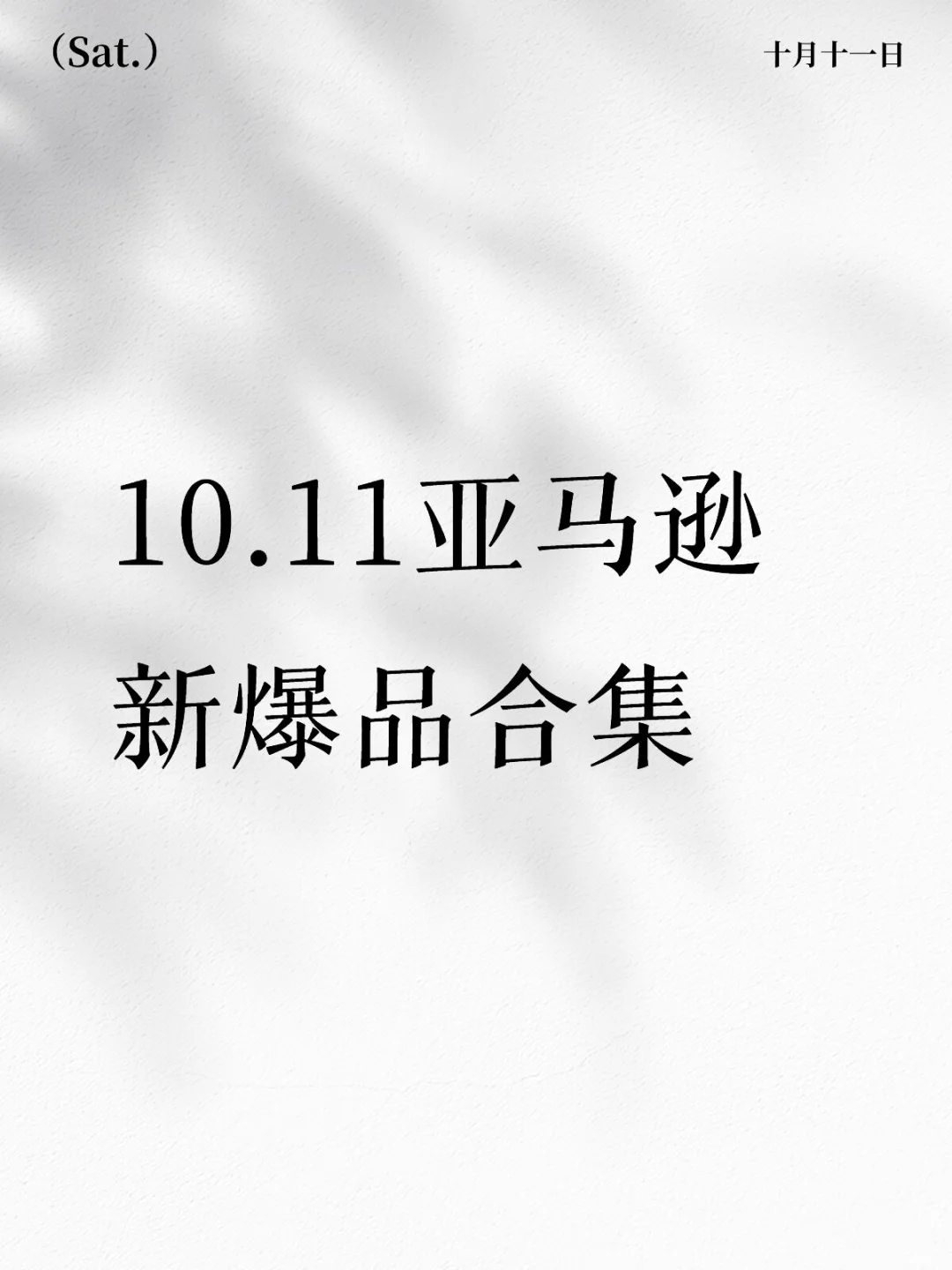 10.11 亚马逊选品