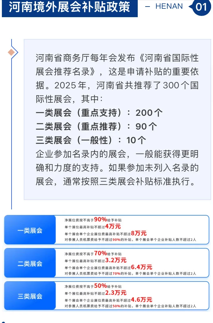 河南企业看过来最新的补贴政策