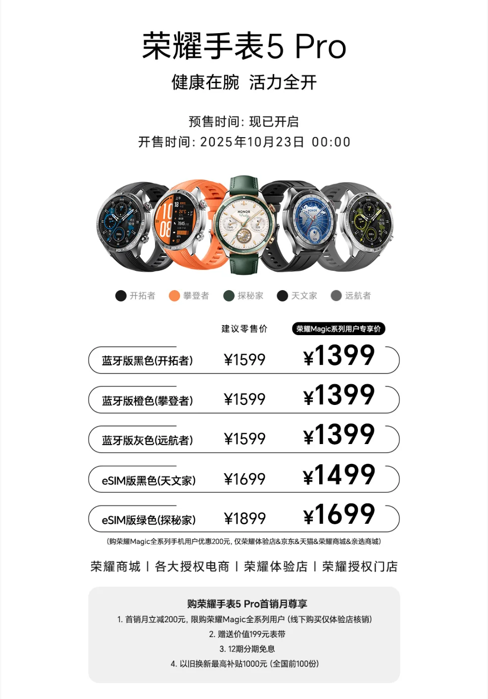 10月15日荣耀新品发布会产品一览