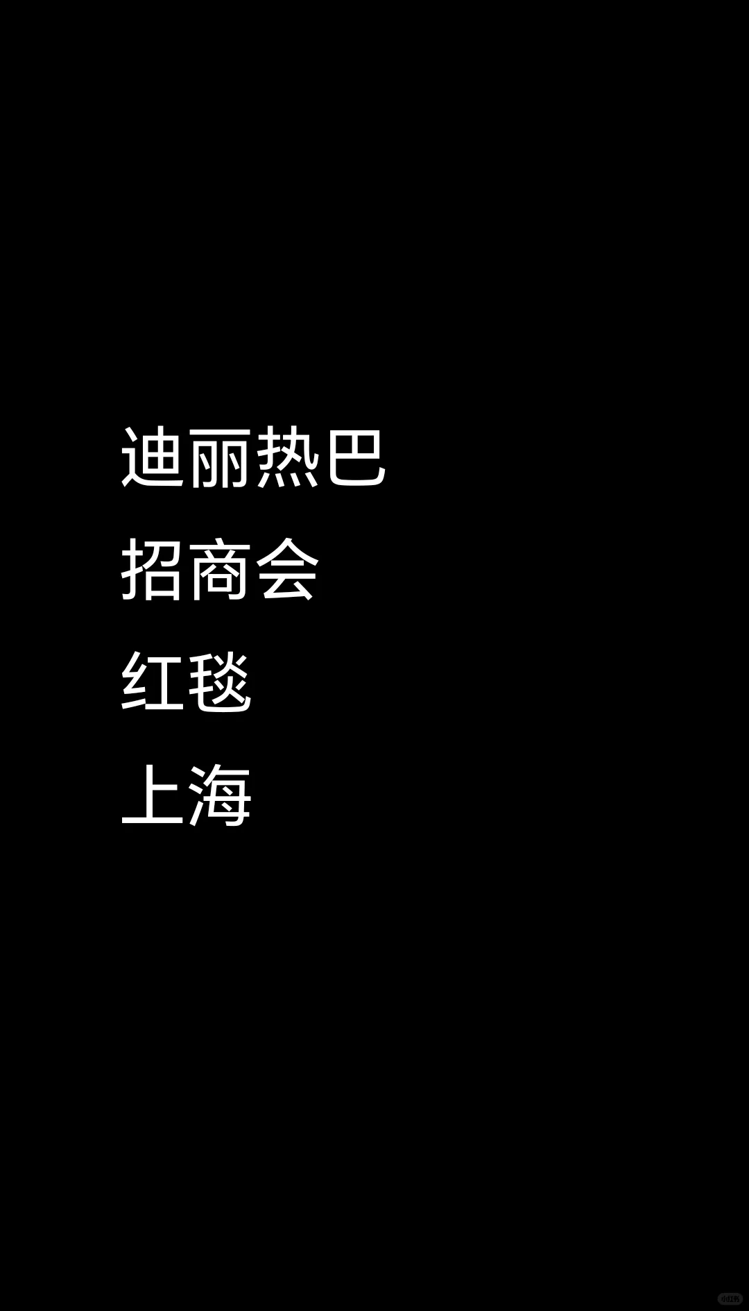 迪丽热巴 招商会?