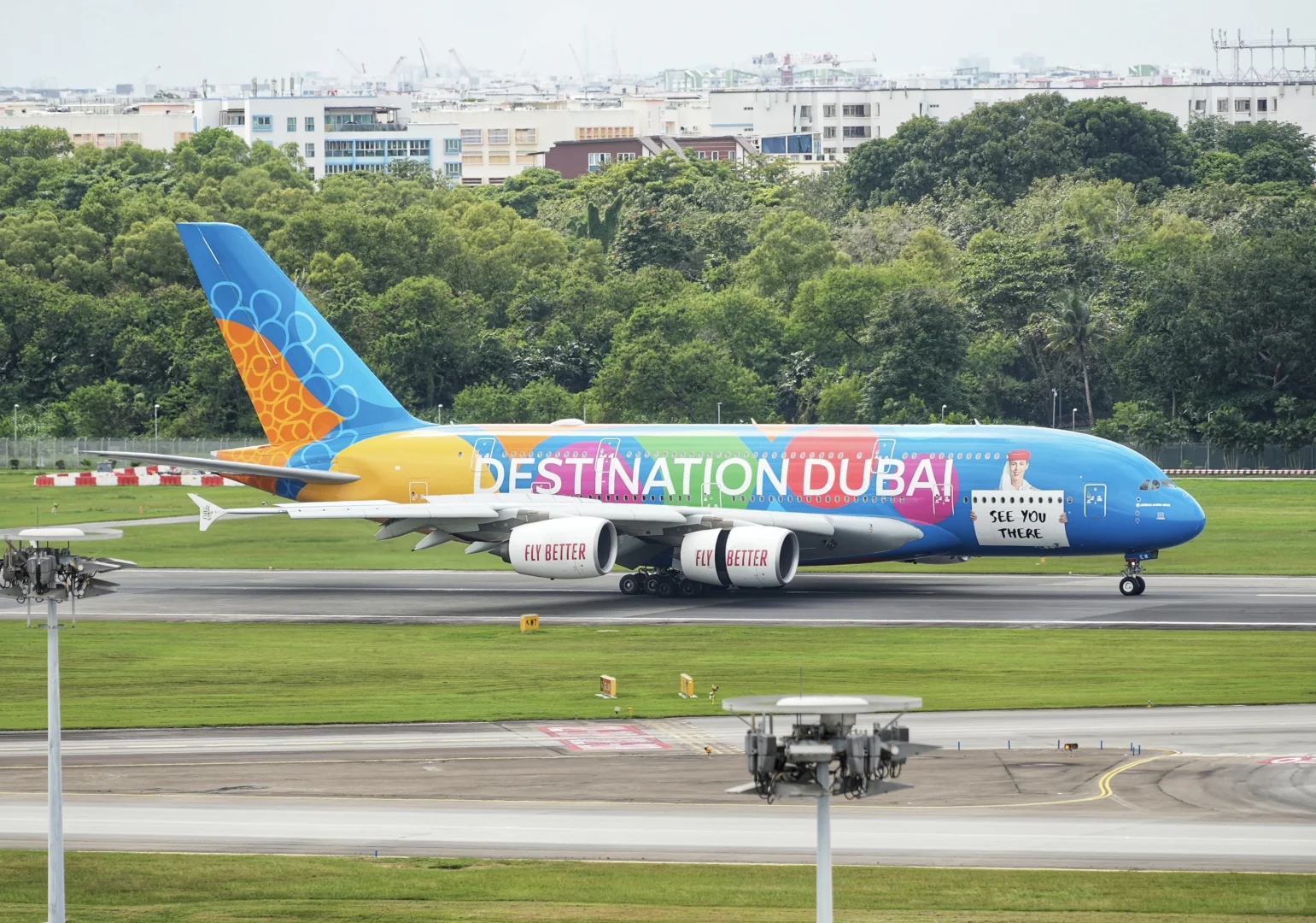 阿联酋航空“迪拜博览会”彩绘空客a380