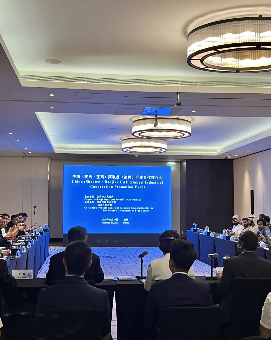 香港中东经贸协会?/为陕西省副市长作翻译