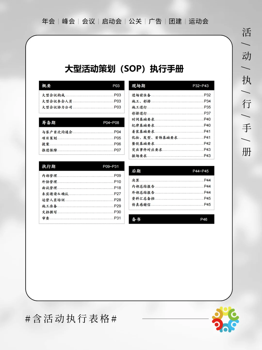干货分享｜大型活动策划全流程SOP‼️拿走即用