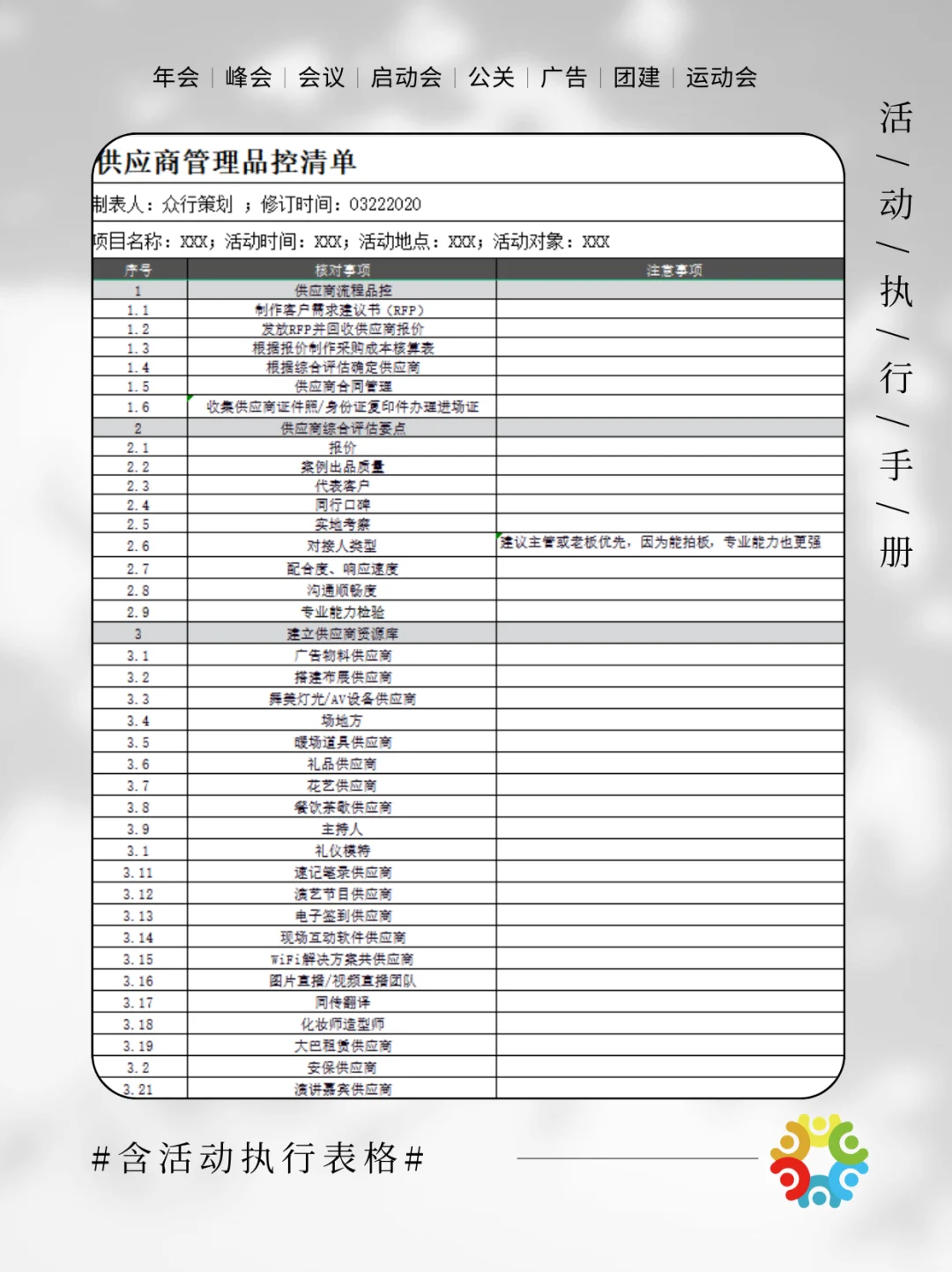 干货分享｜大型活动策划全流程SOP‼️拿走即用