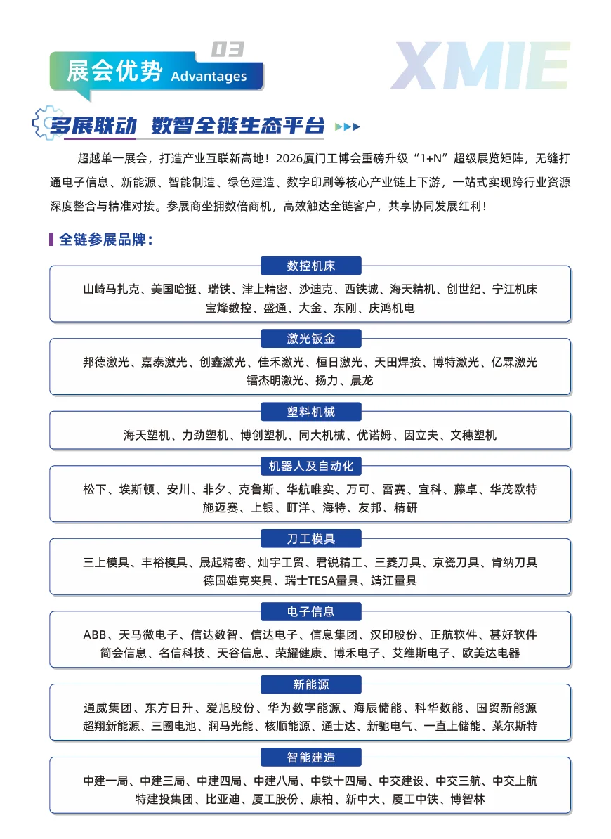 厦门工业博览会 | 工业人的年度盛会来袭!