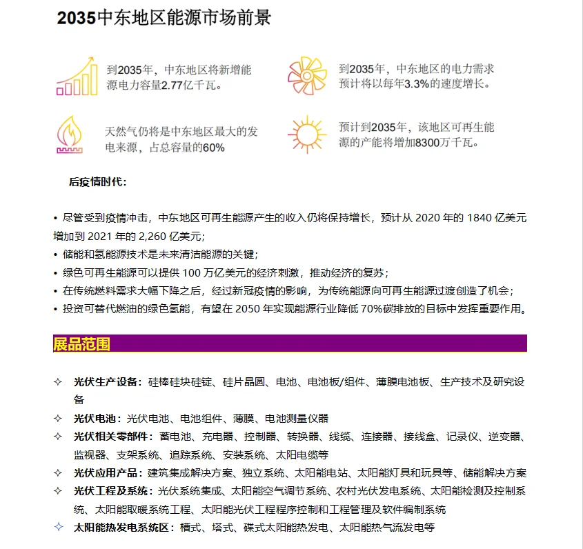 2026年中东国际电力、照明及新能源展