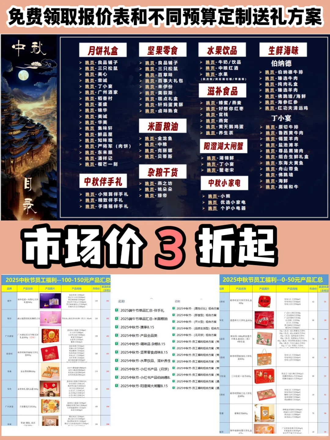 普通公司准备中秋礼品,实用走心版?