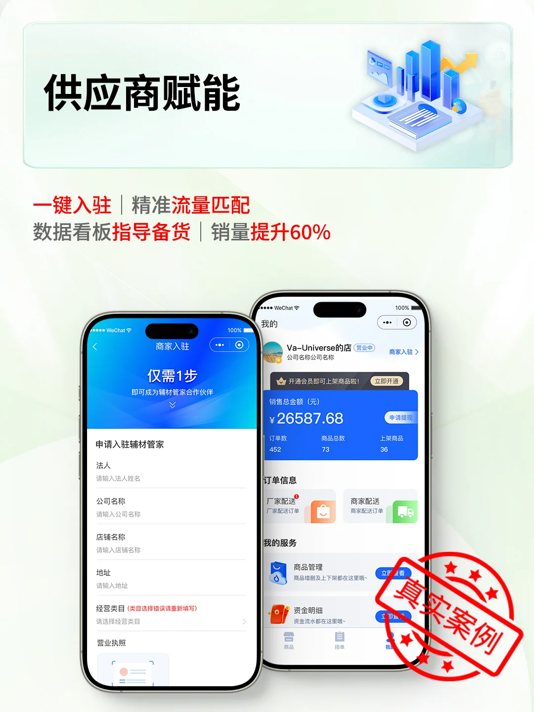 家居建材小程序，供应商销售额提升45%
