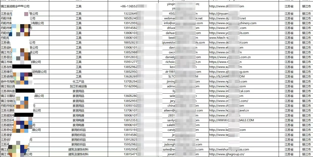 最新全国优质外贸出口企业名录（新）