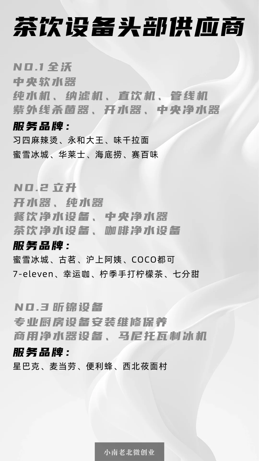 奶茶供应链（一）之设备供应商