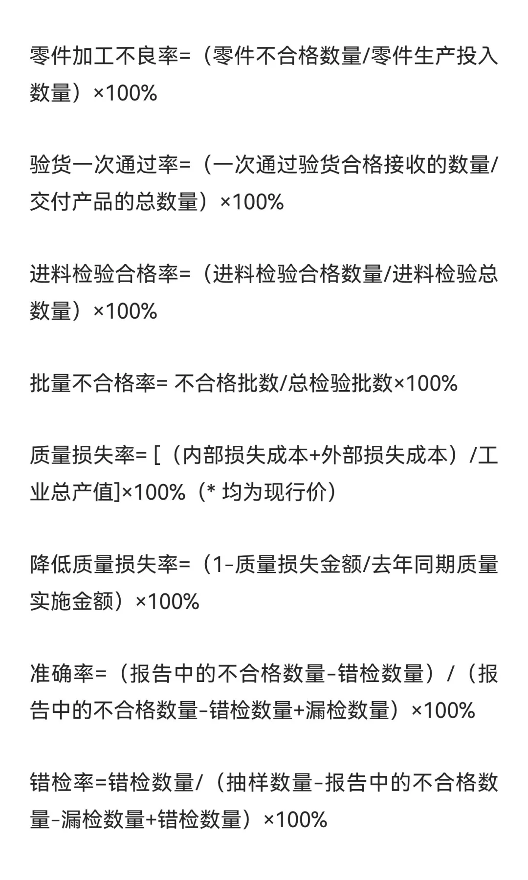 采购常用公式，找不到这么全的了！