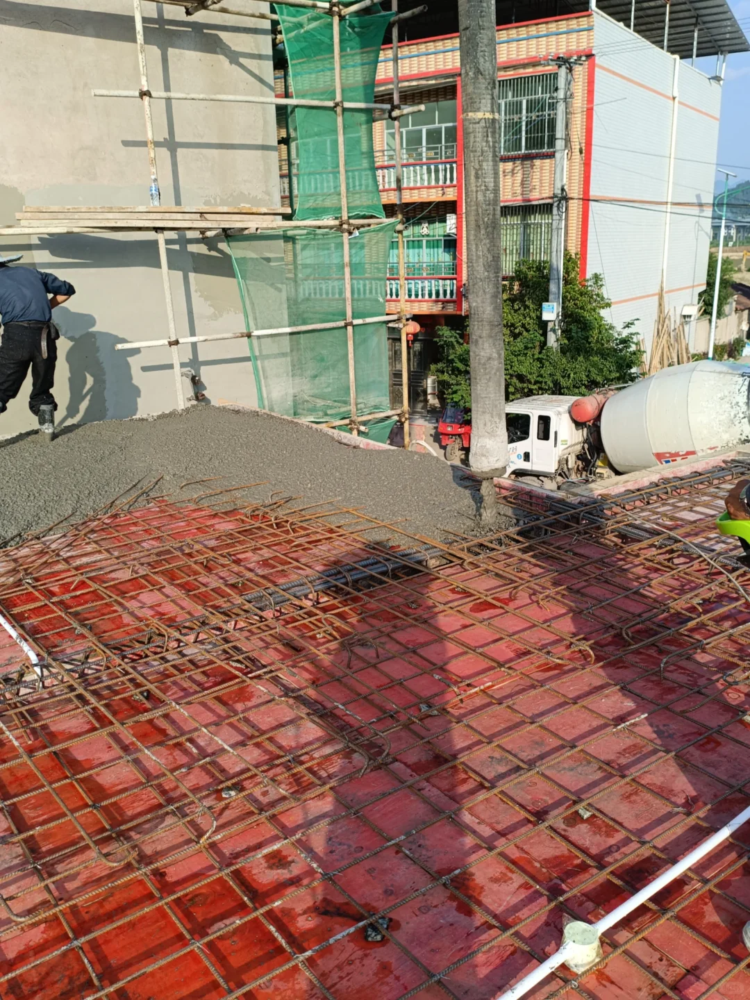 小白挑战建房之浇筑一楼楼面混凝土