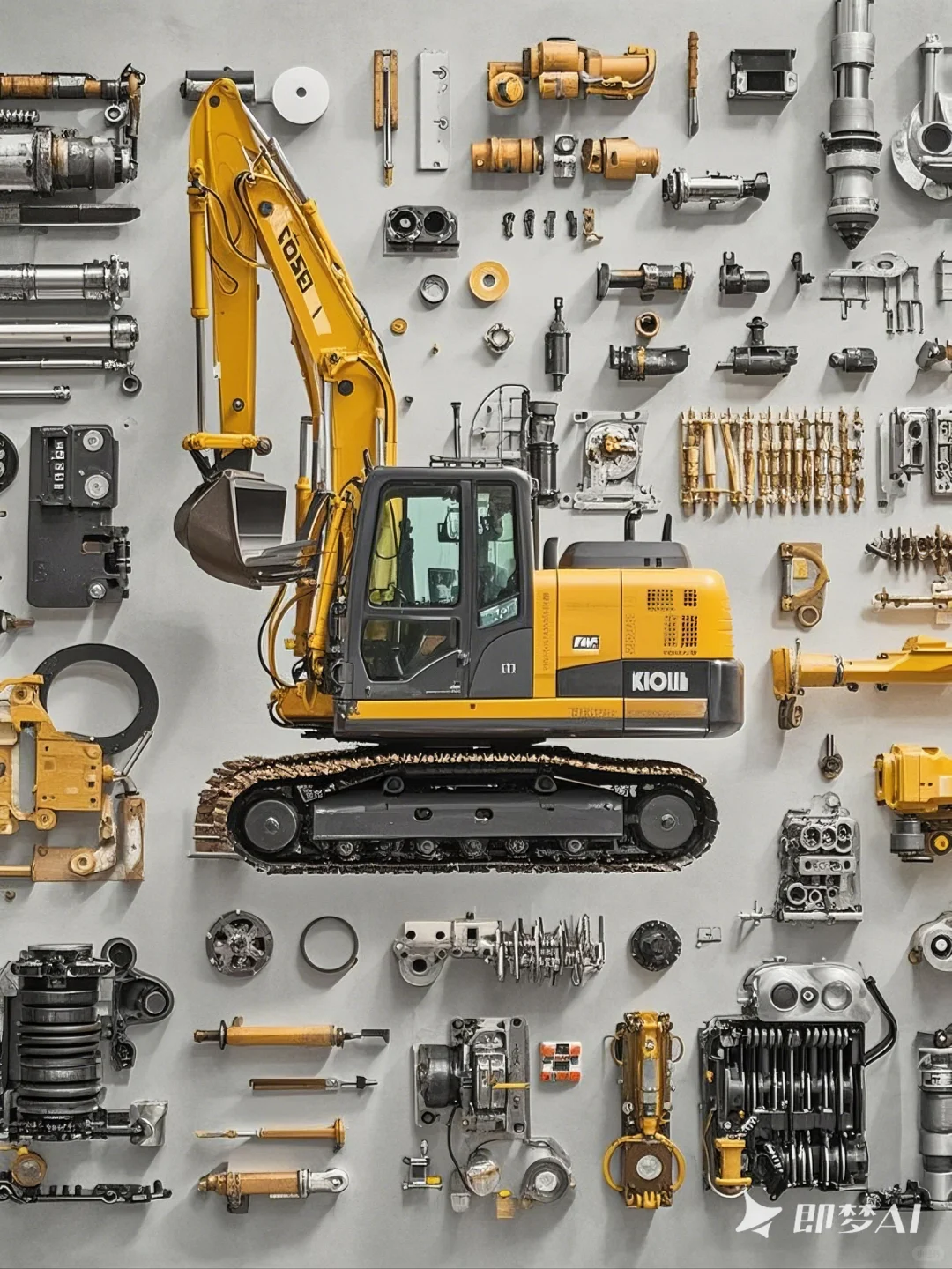 拆解｜挖掘机