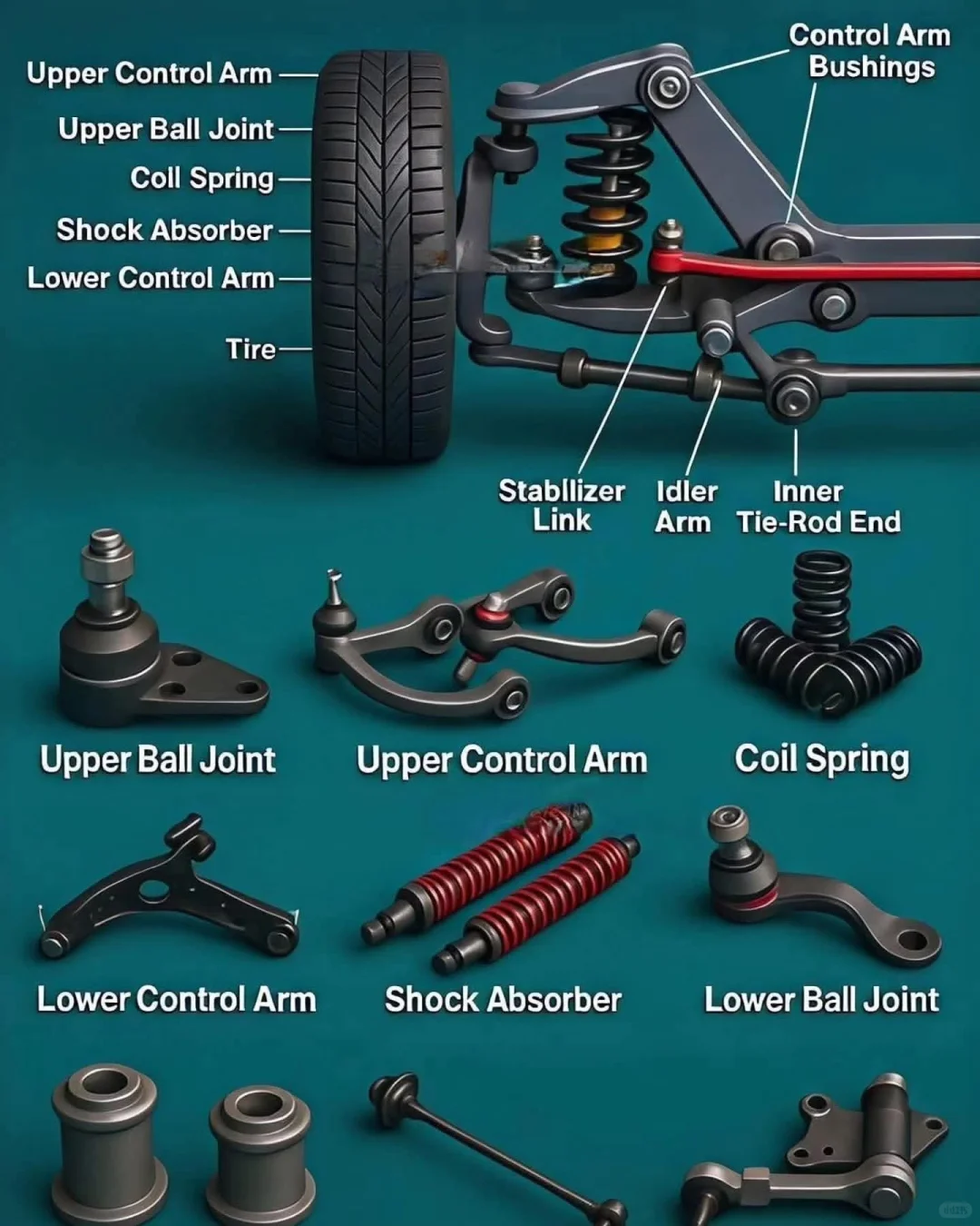 汽配知识-底盘关键零部件
