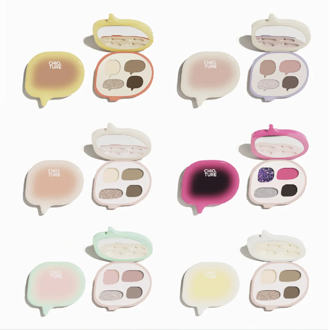 偶的彩妆产品包装设计｜四色眼影盘