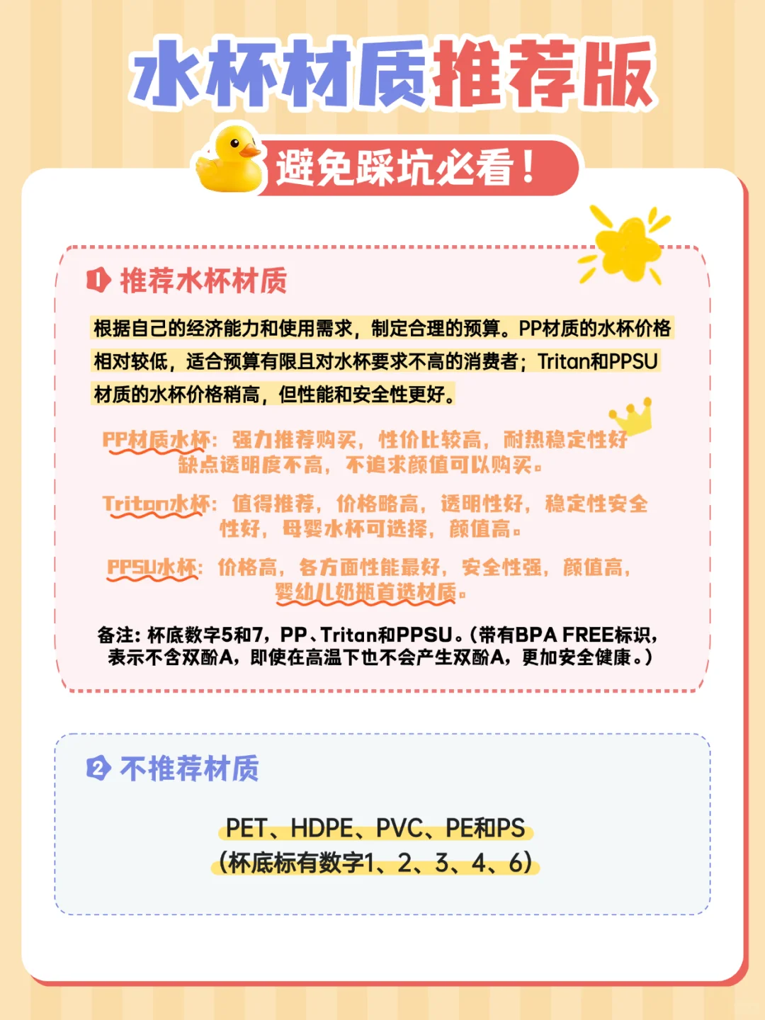 塑料水杯如何选？PC/PP/Tritan/PPSU揭秘！