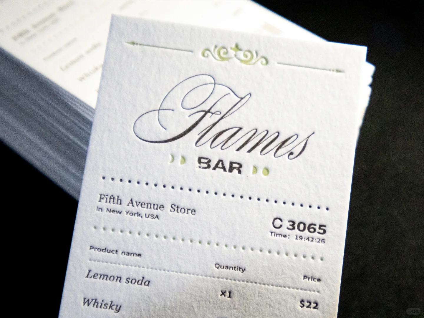 棉纸压凹｜梅瑞狄斯的?吧小票