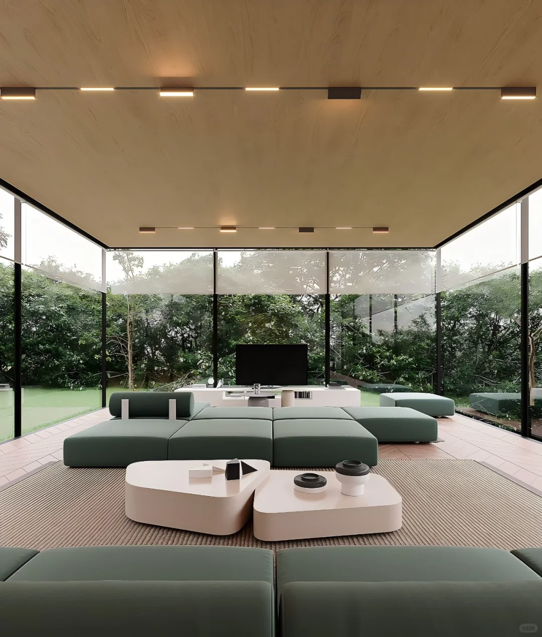 建筑住宅分享｜超极简玻璃梦幻房